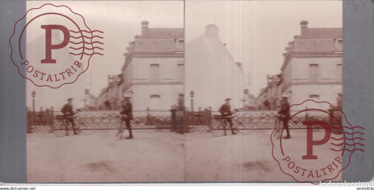 Fotograf&iacute;a antigua: LEVEL CROSSING FRANCE +-17*9CM ESTEREOSCOPICA STEREOSCOPIC francestereo