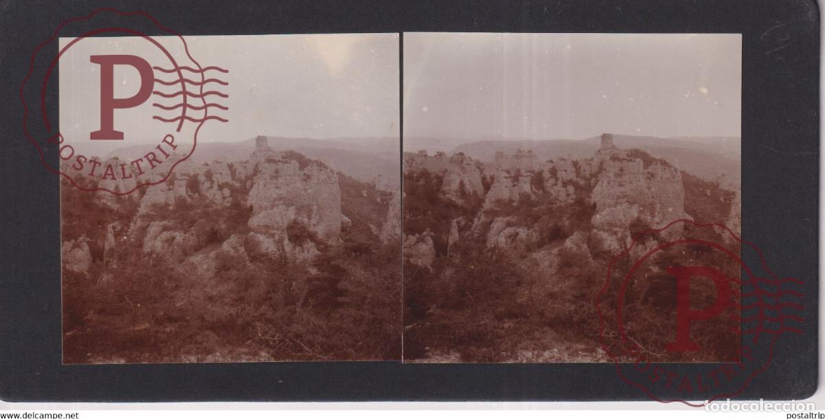 Fotograf&iacute;a antigua: MONTPELLIER LE VIEUX TARN FRANCE +-17*9CM ESTEREOSCOPICA STEREOSCOPIC francestereo