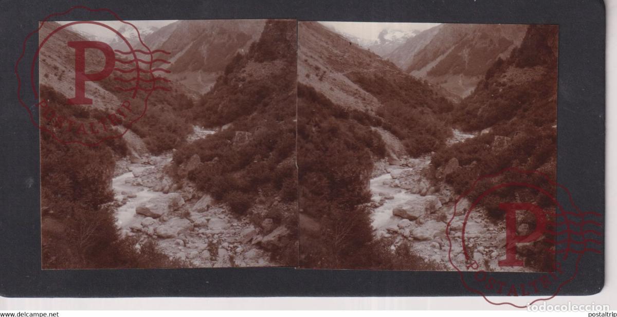 Photographie ancienne: La Chapelle-en-Valgaud&eacute;mar VAL SERVERAISSE 05] Hautes Alpes +-17*9CM ESTEREOSCOPICA STEREOSCOPIC