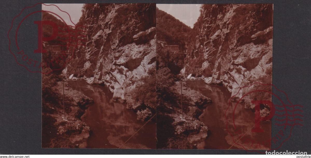Fotograf&iacute;a antigua: 38 Is&egrave;re Bourne Pont-en-Royans FRANCE +-17*9CM ESTEREOSCOPICA STEREOSCOPIC francestereo