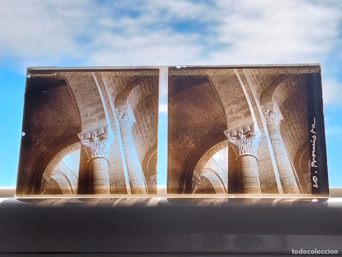 Fotografia antiga: FROMISTA PALENCIA VISTA ESTEREOSCOPICA EN CRISTAL 5,8 X 13 CM