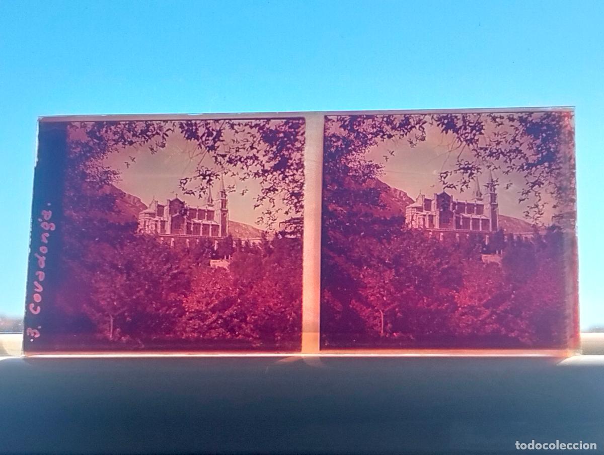 Fotograf&iacute;a antigua: COVADONGA ASTURIAS VISTA ESTEREOSCOPICA EN CRISTAL 5,8 X 13 CM