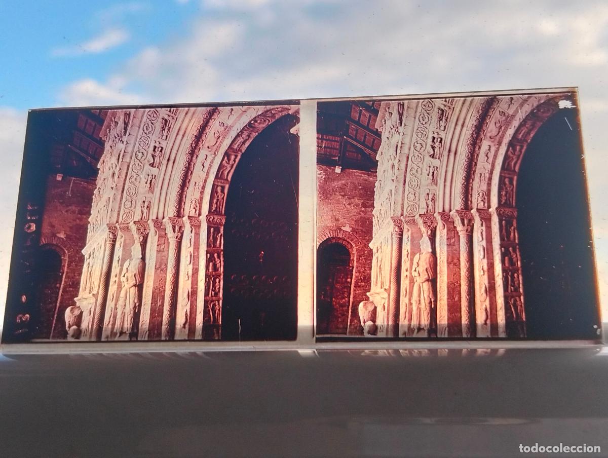Fotograf&iacute;a antigua: RIPOLL GERONA VISTA ESTEREOSCOPICA EN CRISTAL 5,8 X 13 CM