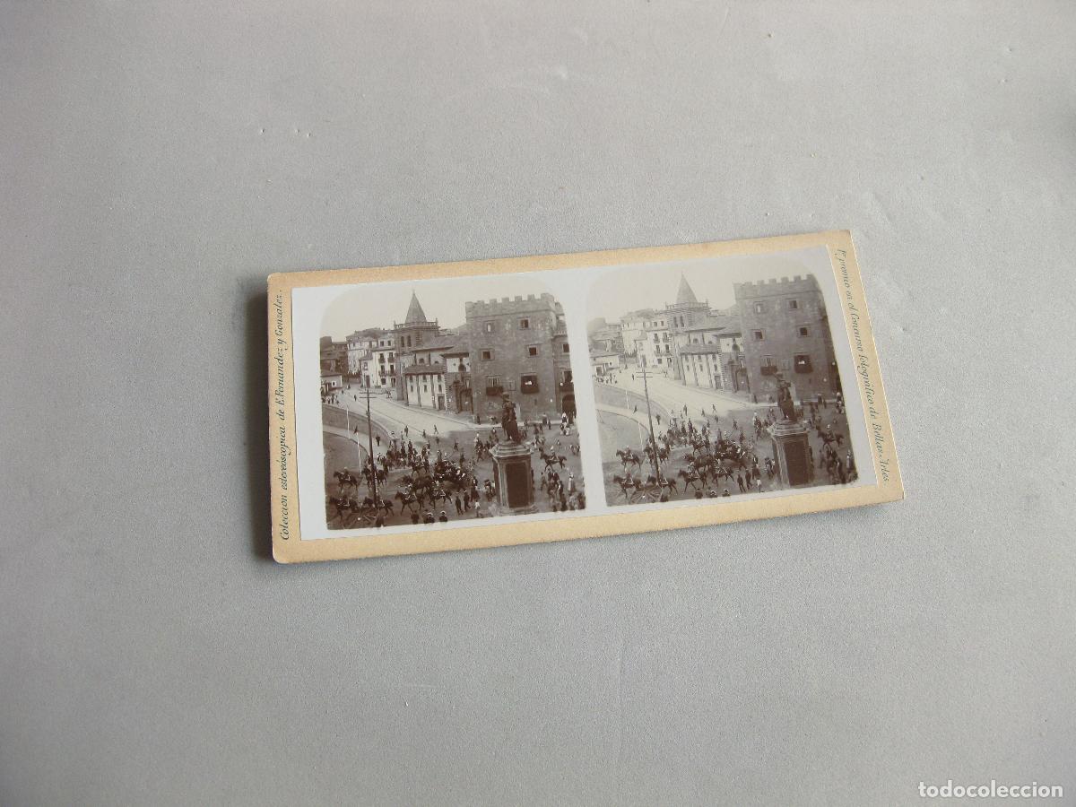 Antique Photography: FOTOGRAF&Iacute;A DE GIJ&Oacute;N Y PASO DEL REY ALFONSO XIII CON GUARDIA REAL. FOT&Oacute;GRAFO E. FERNANDEZ Y GONZ&Aacute;LEZ