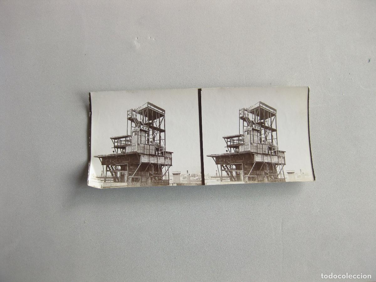 Fotograf&iacute;a antigua: FOTOGRAF&Iacute;A ESTEREOSC&Oacute;PICA DE UN PALOMAR DE BARCELONA. COLOMAR
