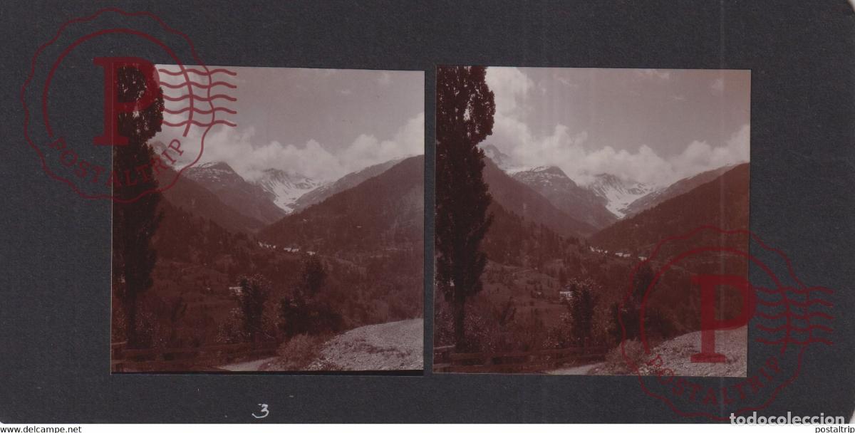 Fotograf&iacute;a antigua: Petite Autane ORCIERES 05 Hautes Alpes VAL CHAMPSAUR FRANCE +-17*9CM ESTEREOSCOPICA STEREOSCOPIC