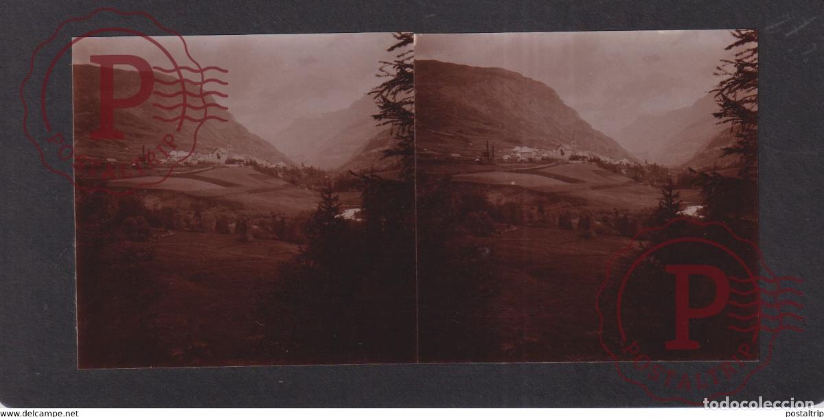 Fotograf&iacute;a antigua: SAINT-PAUL et Col de Vars 04 Alpes de Haute Provence FRANCE +-17*9CM ESTEREOSCOPICA STEREOSCOPIC f