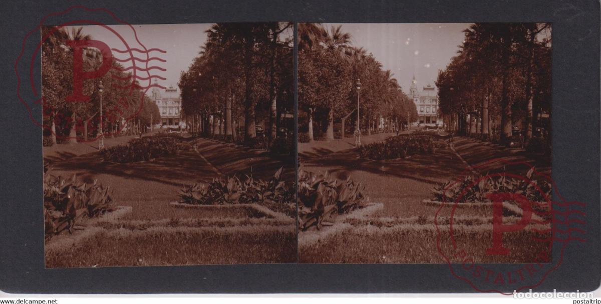 Fotograf&iacute;a antigua: MONTE CARLO CASINO MONACO +-17*9CM ESTEREOSCOPICA STEREOSCOPIC francestereo