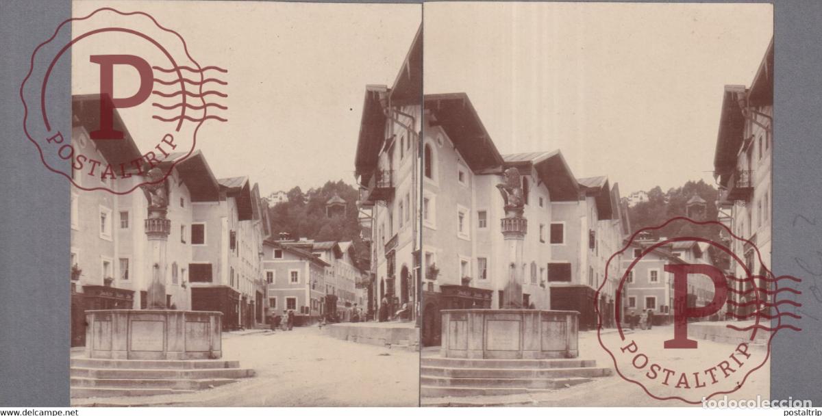 Photographie ancienne: Bad T&ouml;lz Germany DEUTSCHLAND Baviera BAVARIA +-17*9CM ESTEREOSCOPICA STEREOSCOPIC francestereo