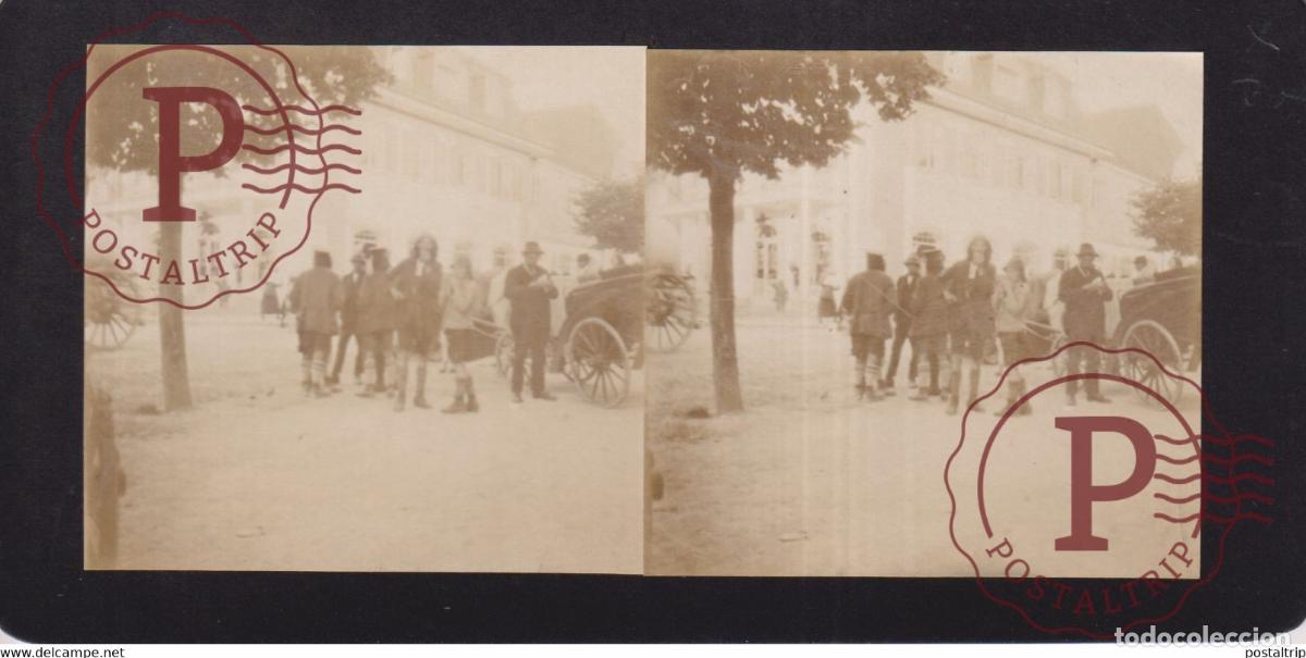 Photographie ancienne: OBERAMMERGAU Germany DEUTSCHLAND Baviera BAVARIA +-17*9CM ESTEREOSCOPICA STEREOSCOPIC francestereo