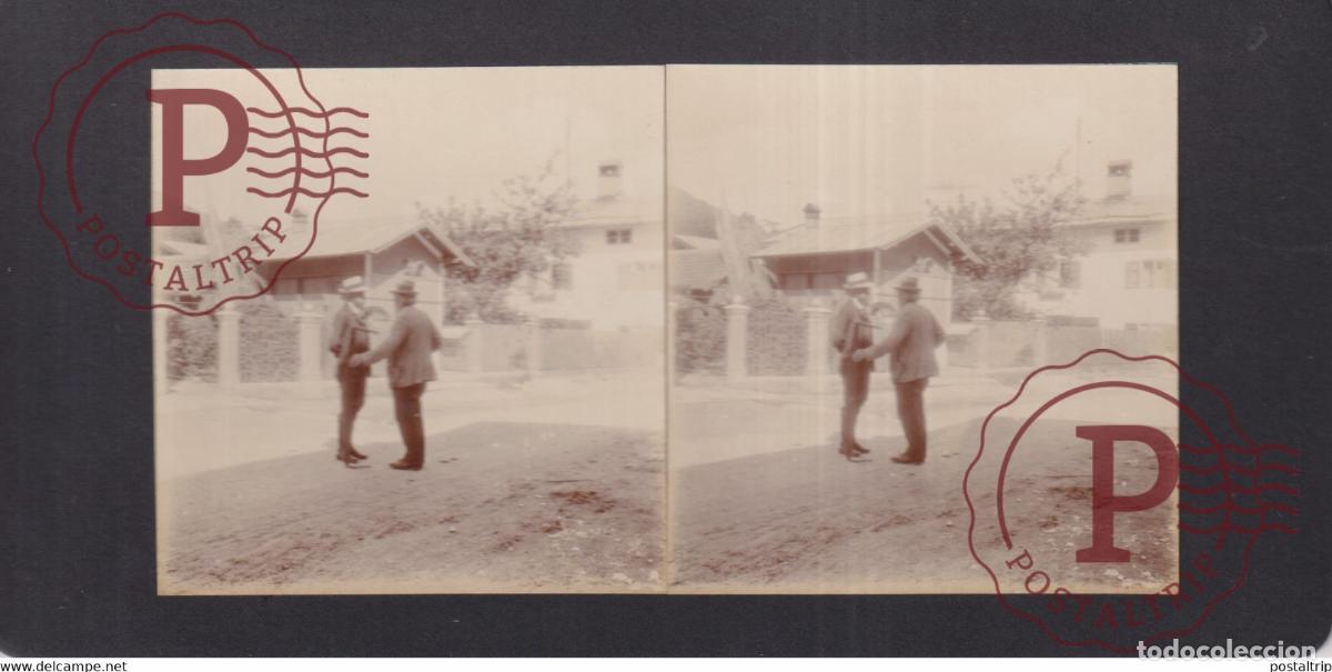 Photographie ancienne: OBERAMMERGAU 1922 Germany DEUTSCHLAND Baviera BAVARIA GUIDO MEYER ANDR +-17*9CM ESTEREOSCOPICA STERE