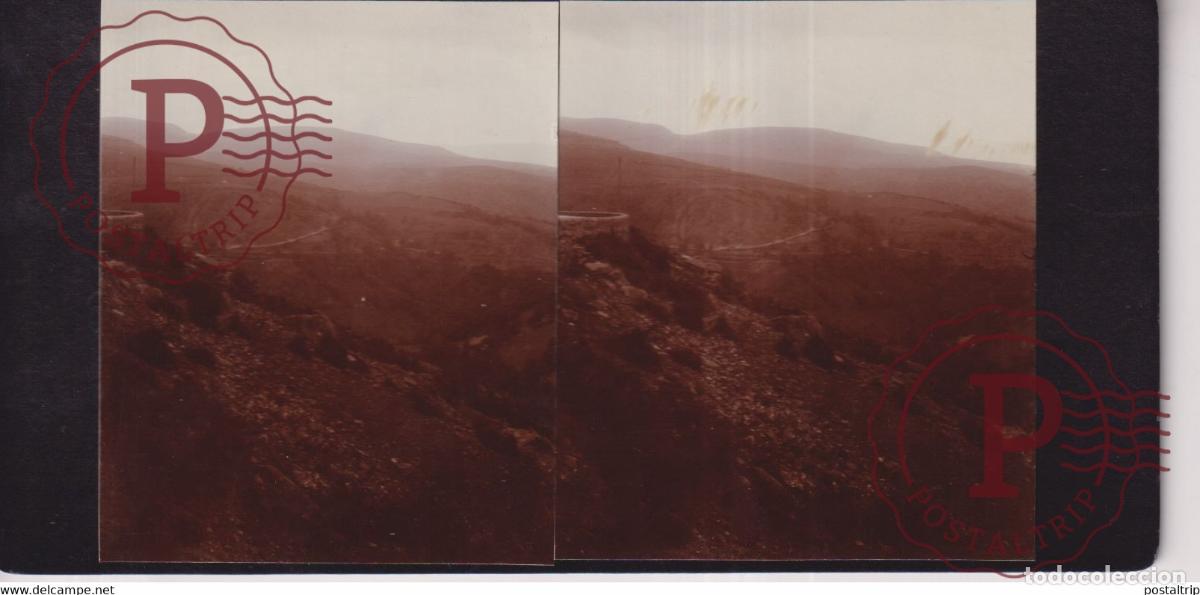 Photographie ancienne: Col de Montmirat 48 Loz&egrave;re FRANCIA TARN +-17*9CM ESTEREOSCOPICA STEREOSCOPIC francestereo
