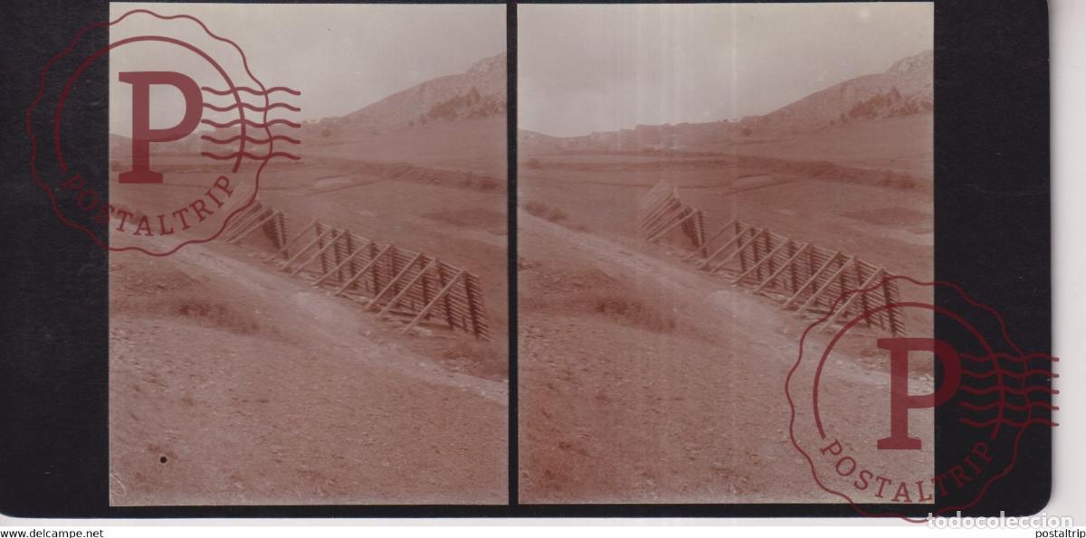 Photographie ancienne: Col de Montmirat 48 Loz&egrave;re FRANCIA +-17*9CM ESTEREOSCOPICA STEREOSCOPIC francestereo