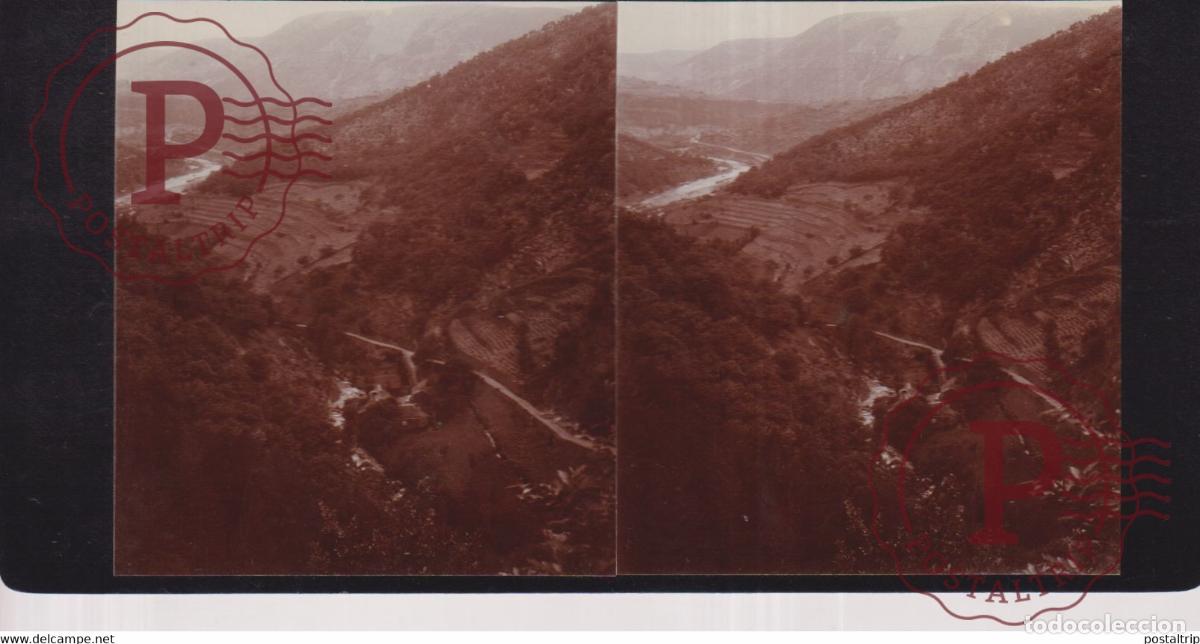 Photographie ancienne: TARN RUE 1911 Montmirat 48 Loz&egrave;re FRANCE +-17*9CM ESTEREOSCOPICA STEREOSCOPIC francestereo