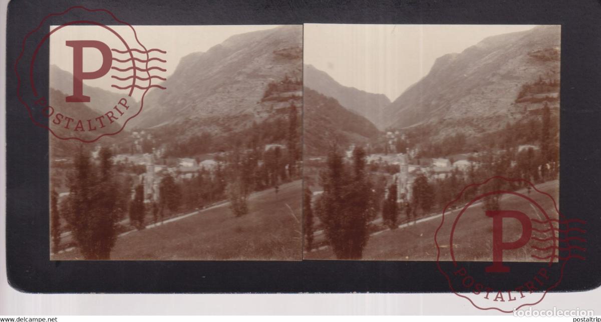 Photographie ancienne: GEDRE Route de Gavarnie 65 Hautes Pyr&eacute;n&eacute;es FRANCE +-17*9CM ESTEREOSCOPICA STEREOSCOPIC francestereo