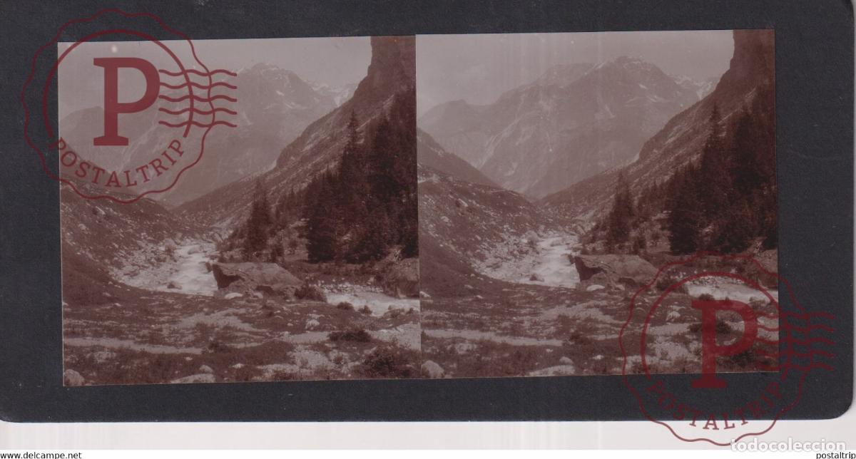 Photographie ancienne: VALLE CHAVIERE PRALOGNAN Savoie FRANCE +-17*9CM ESTEREOSCOPICA STEREOSCOPIC francestereo