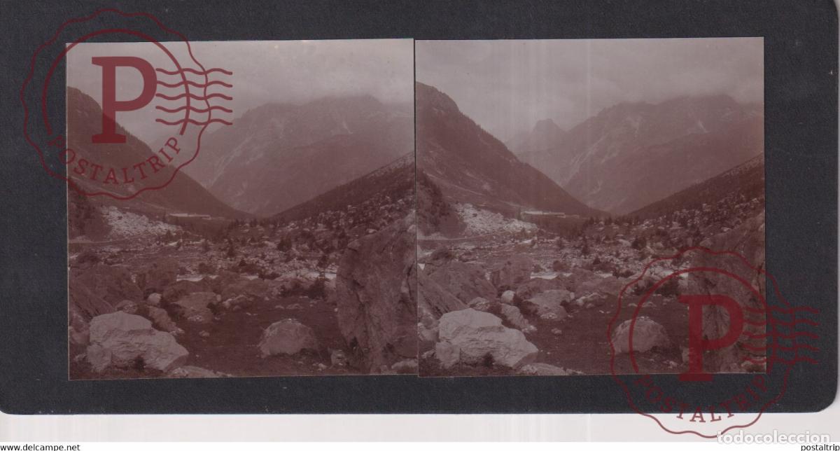 Antique Photography: val chaviere Pralognan-la-Vanoise Savoie FRANCE +-17*9CM ESTEREOSCOPICA STEREOSCOPIC francestereo