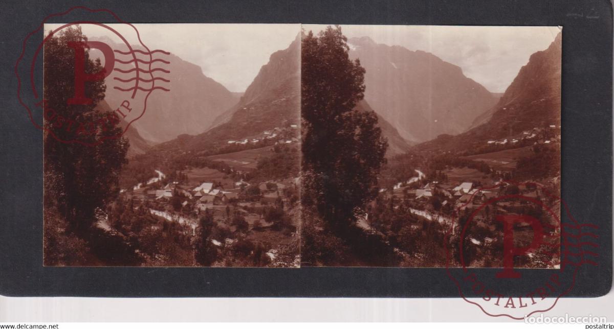 Antique Photography: BOURG DARUD Route B&eacute;rarde 38 Is&egrave;re +-17*9CM ESTEREOSCOPICA STEREOSCOPIC francestereo