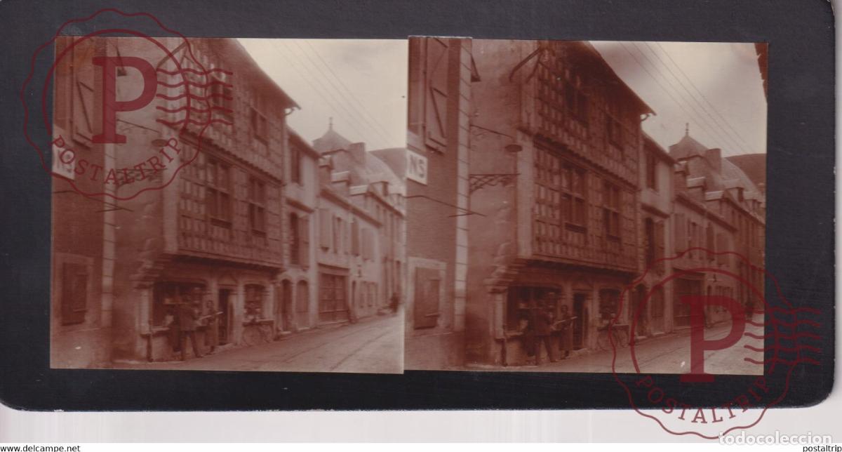 Antique Photography: 65 - HAUTES PYRENEES - ARREAU MAISON LEUR DE LYN +-17*9CM ESTEREOSCOPICA STEREOSCOPIC francestereo