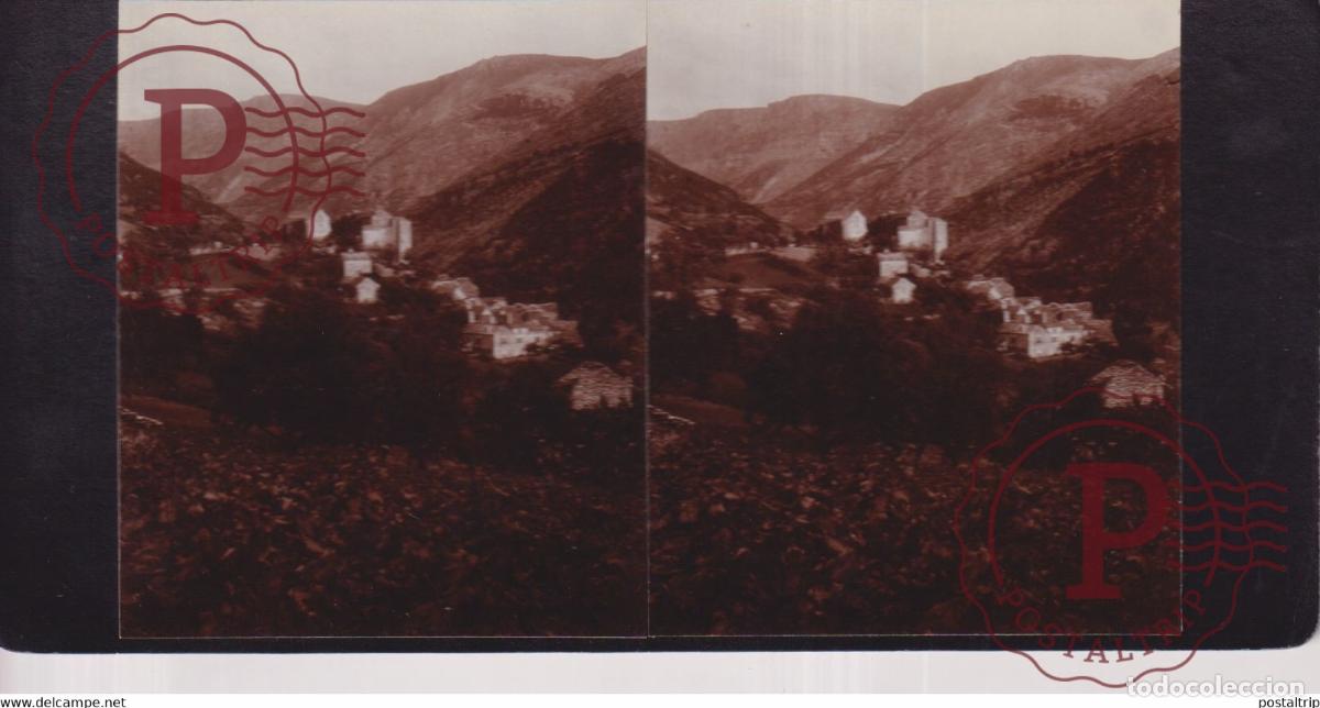 Antique Photography: PRADES 48 Loz&egrave;re GORGE DU TARN FRANCE +-17*9CM ESTEREOSCOPICA STEREOSCOPIC francestereo