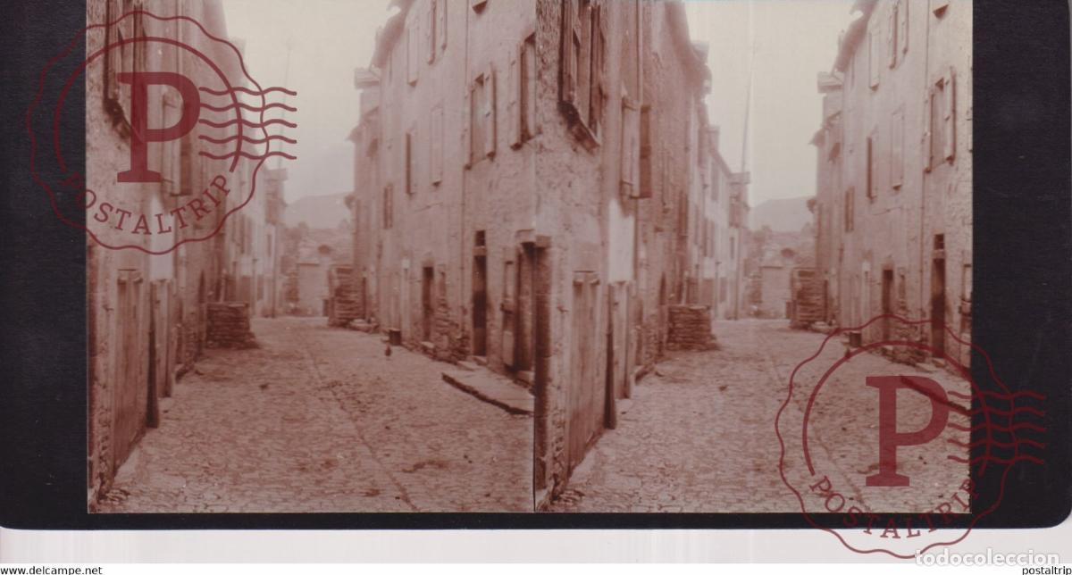 Antique Photography: CHANAC 48 Loz&egrave;re FRANCE +-17*9CM ESTEREOSCOPICA STEREOSCOPIC francestereo