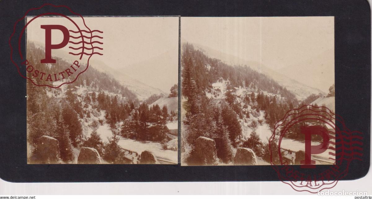 Fotograf&iacute;a antigua: Austria Arlberg Pass TIROL TYROL +-17*9CM ESTEREOSCOPICA STEREOSCOPIC francestereo