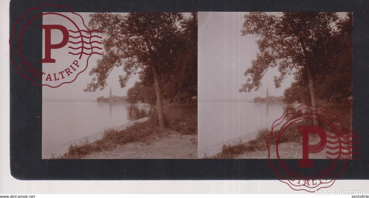 Fotograf&iacute;a antigua: Untersee SUISSE Suiza +-17*9CM ESTEREOSCOPICA STEREOSCOPIC francestereo