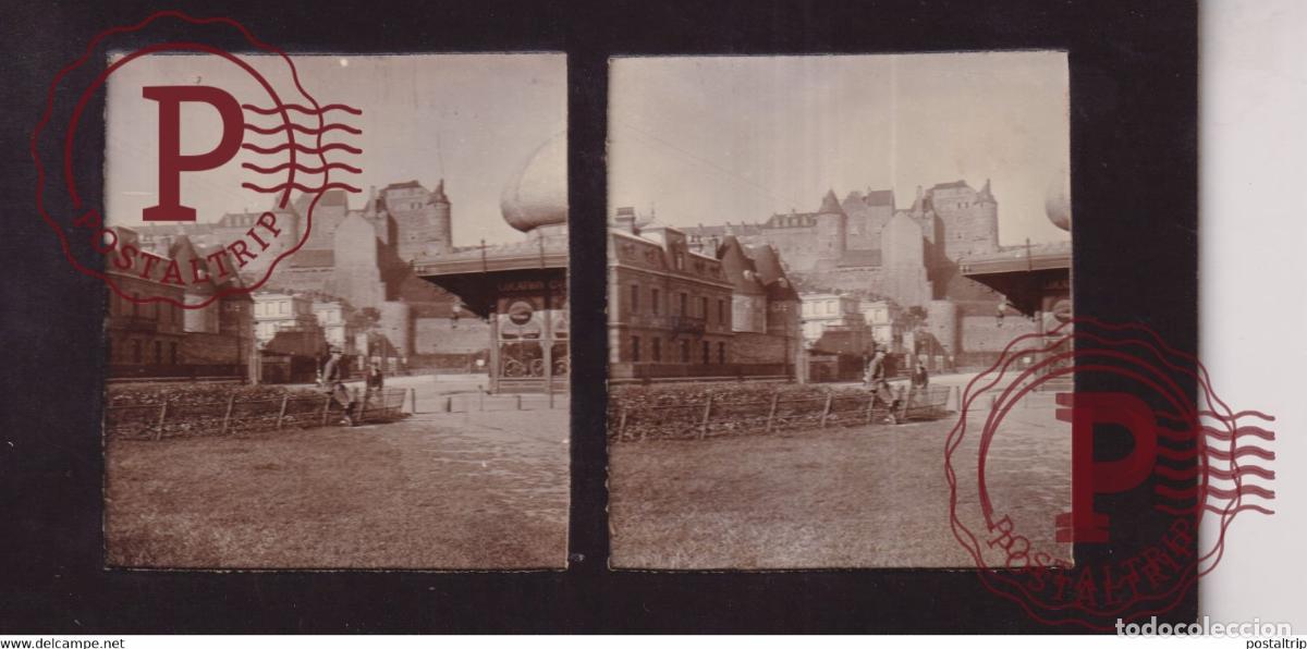 Photographie ancienne: +-1900 76 Seine Maritime Dieppe FRANCE +-17*9CM ESTEREOSCOPICA STEREOSCOPIC francestereo