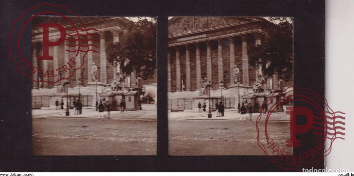 Photographie ancienne: PARIS CHAMBRE DES DEPUTES FRANCE +-17*9CM ESTEREOSCOPICA STEREOSCOPIC francestereo