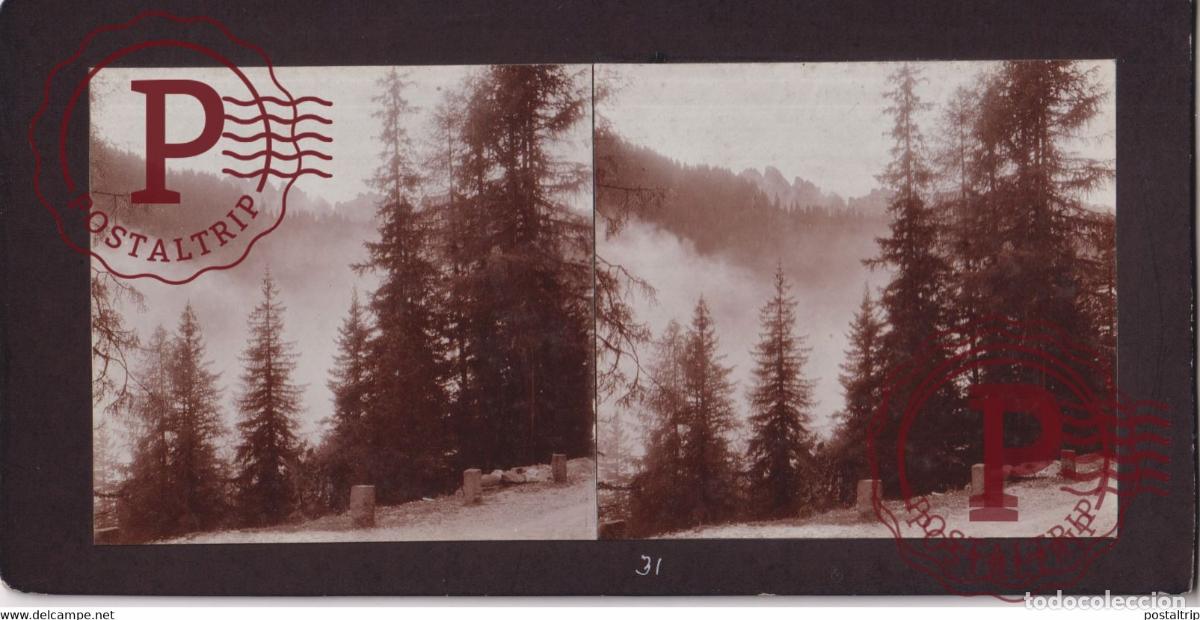 Fotografia antica: Pordoi Pass Italy ITALIA +-17*9CM ESTEREOSCOPICA STEREOSCOPIC francestereo