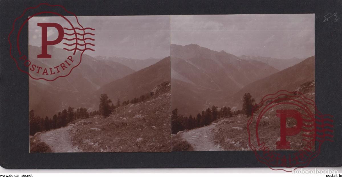 Fotograf&iacute;a antigua: SULDENTHAL ST GERTRUD &Ouml;sterreich AUSTRIA TIROL TYROL AUTRICHE +-17*9CM ESTEREOSCOPICA STEREOSCOPIC