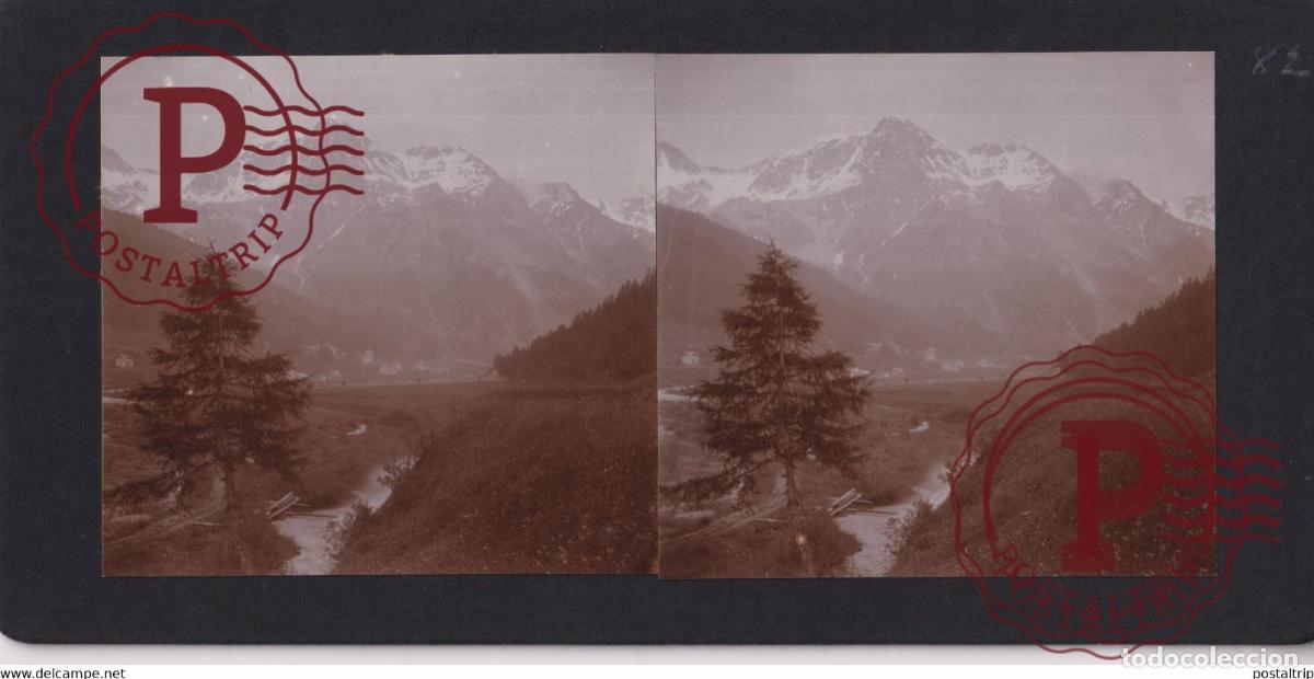Antique Photography: SULDENTHAL ST GERTRUD &Ouml;sterreich AUSTRIA TIROL TYROL AUTRICHE +-17*9CM ESTEREOSCOPICA STEREOSCOPIC