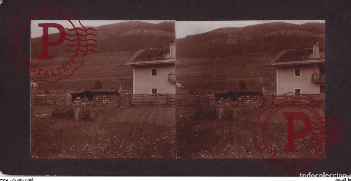 Fotografia antica: BRUNECK PUSTERTHAL PUSTERTAL Italia Trentino-Alto Adige TYROL TIROL +-17*9CM ESTEREOSCOPICA STEREO