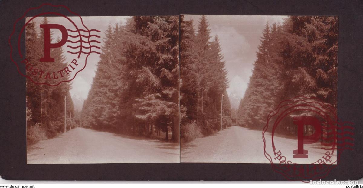 Fotografia antica: St. Anton am Arlberg PASS &Ouml;sterreich AUSTRIA TIROL TYROL +-17*9CM ESTEREOSCOPICA STEREOSCOPIC franc