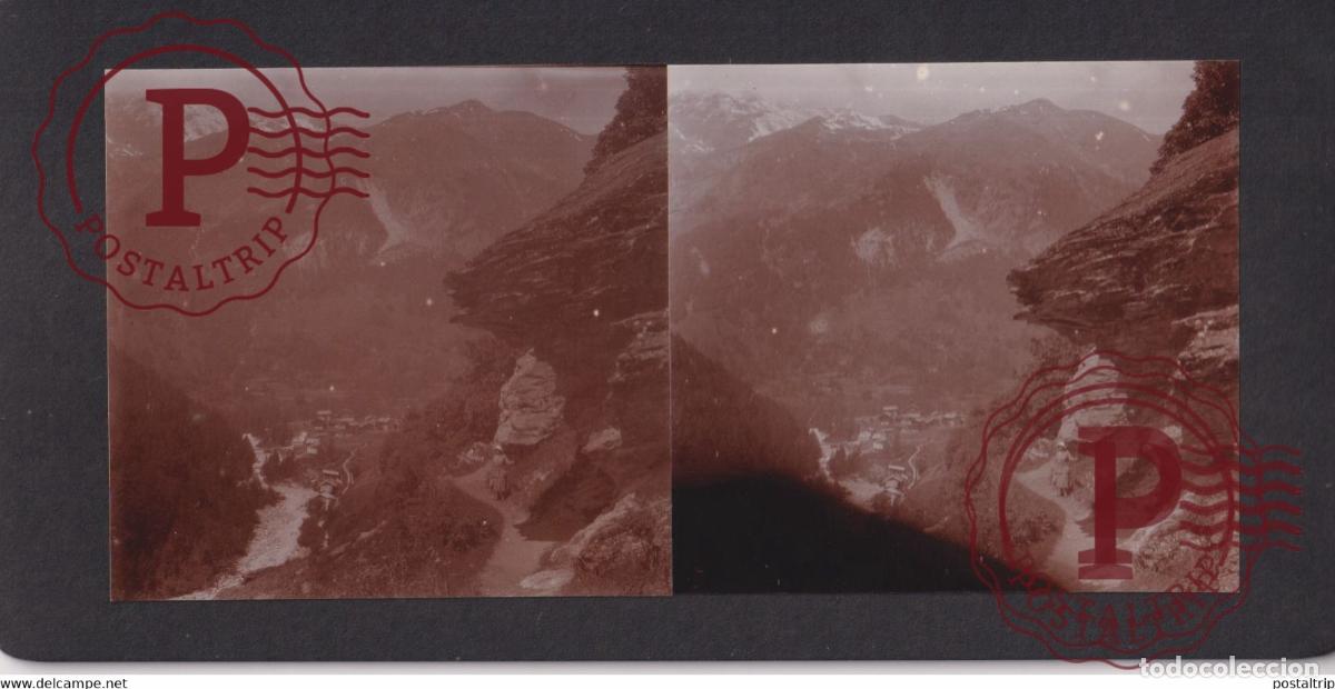 Fotografia antica: FERPECLE VALL HERMENS VS Valais SUISSE SUIZA SCHWEIZ switzerland +-17*9CM ESTEREOSCOPICA STEREOSCOPI
