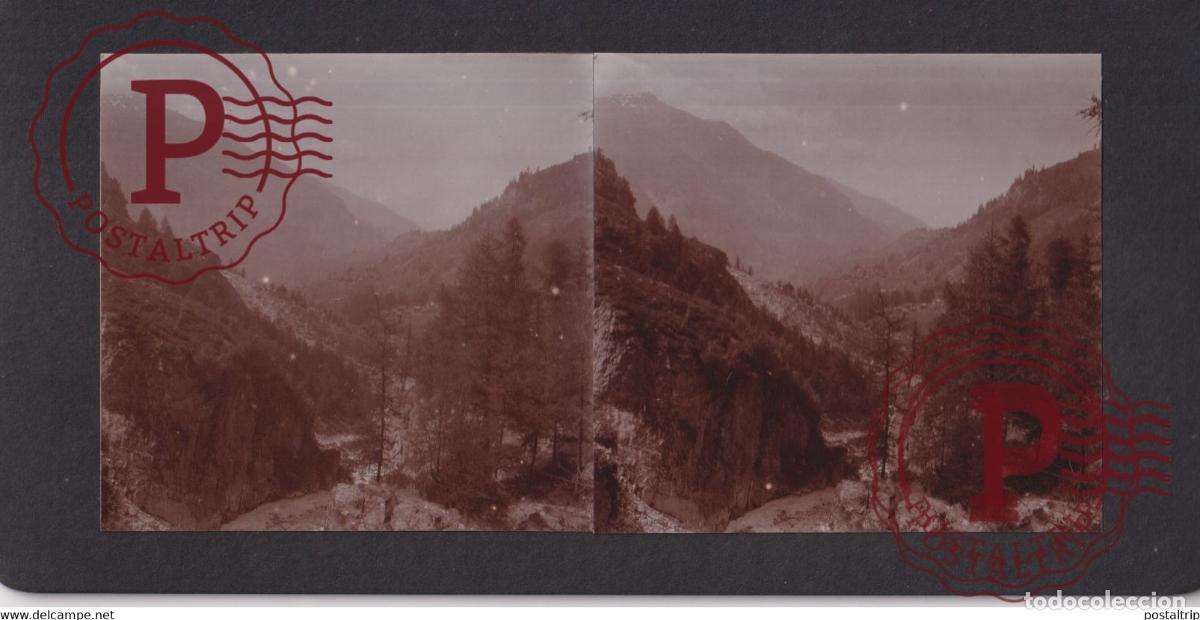Fotografia antica: FERPECLE EVOLENA VS Valais SUISSE SUIZA SCHWEIZ switzerland +-17*9CM ESTEREOSCOPICA STEREOSCOPIC fr