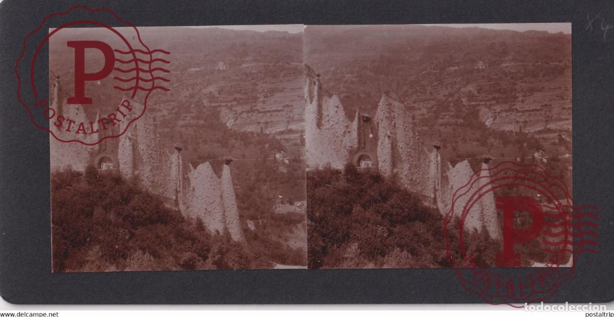 Alte Fotografie: VEX EARTH PY VAL DHEREMENS VS Valais SUISSE SUIZA SCHWEIZ switzerland +-17*9CM ESTEREOSCOPICA STERE