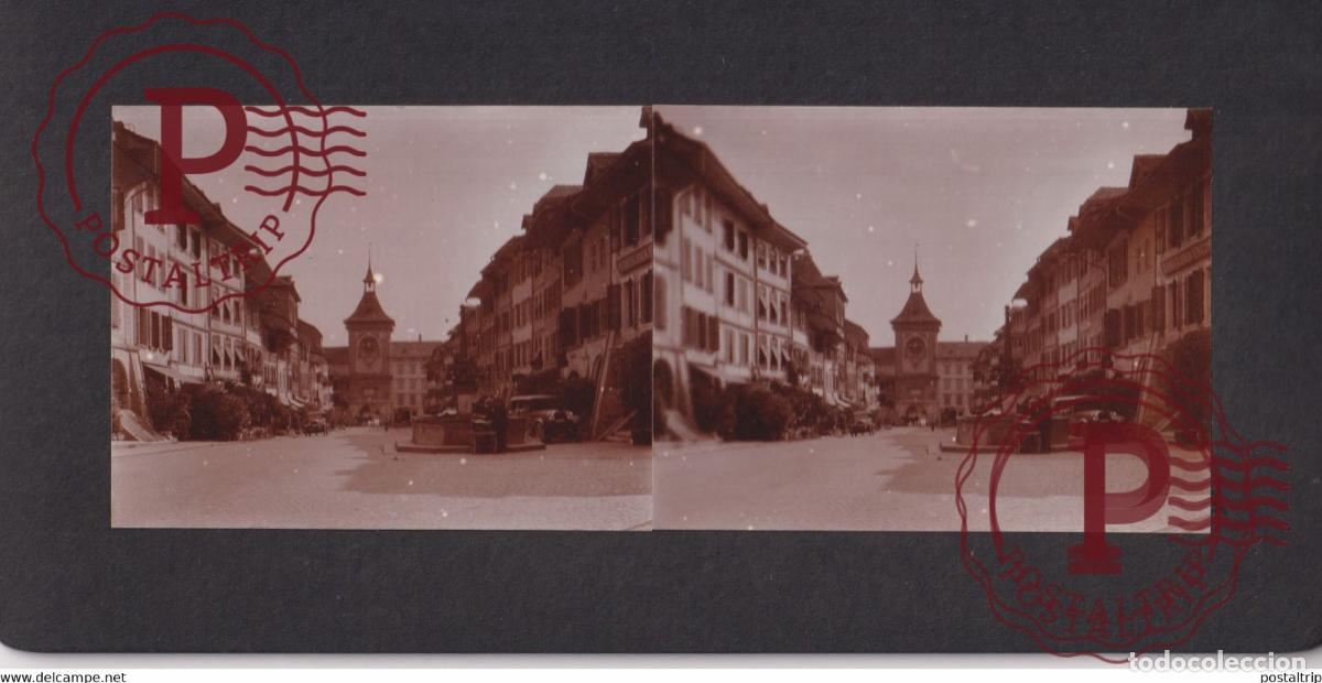 Fotografia antica: MORAT - MURTEN FR Fribourg SUISSE SUIZA SCHWEIZ switzerland +-17*9CM ESTEREOSCOPICA STEREOSCOPIC fr