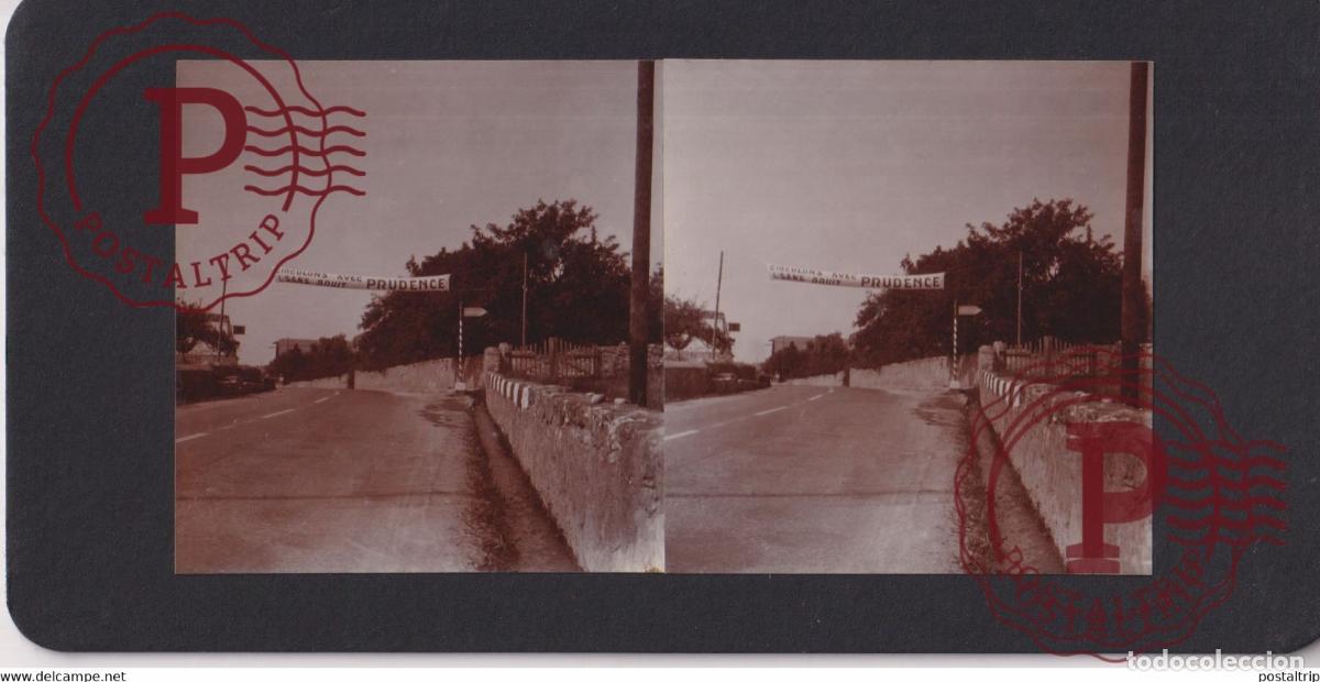 Photographie ancienne: VS Valais SIERRE SUISSE SUIZA SCHWEIZ switzerland +-17*9CM ESTEREOSCOPICA STEREOSCOPIC francester