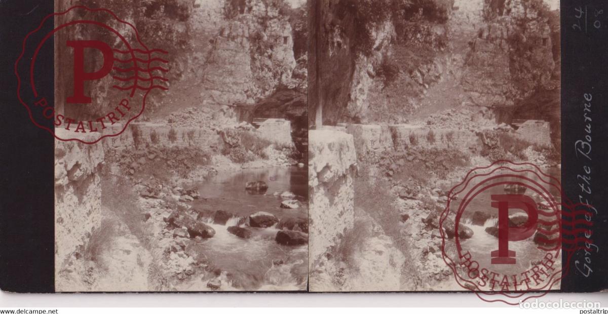 Photographie ancienne: George de la Bourne 26 DROME FRANCE +-17*9CM ESTEREOSCOPICA STEREOSCOPIC francestereo