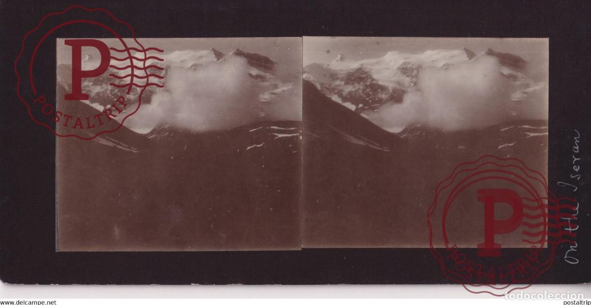 Photographie ancienne: ON THE ISEYAN FRANCE +-17*9CM ESTEREOSCOPICA STEREOSCOPIC francestereo