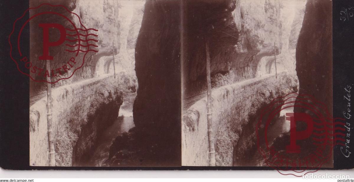 Fotograf&iacute;a antigua: GRAND GOULETS FRANCE +-17*9CM ESTEREOSCOPICA STEREOSCOPIC francestereo