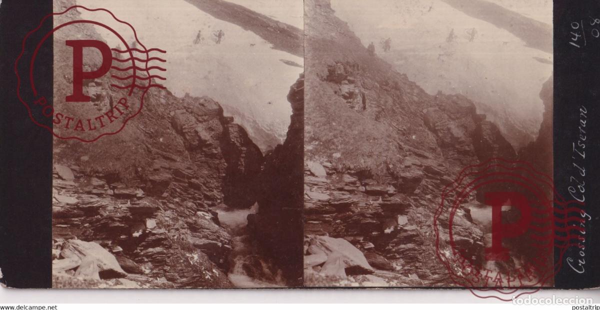Fotograf&iacute;a antigua: 73 Savoie COL DISERAN FRANCE +-17*9CM ESTEREOSCOPICA STEREOSCOPIC francestereo