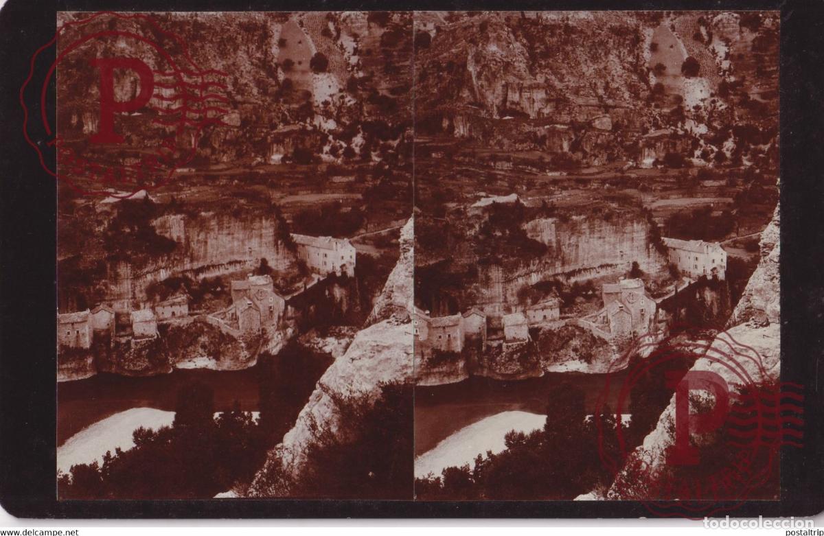 Alte Fotografie: Tarn CASTELBOUC 48 Loz&egrave;re RANCE +-17*10CM ESTEREOSCOPICA STEREOSCOPIC francestereo