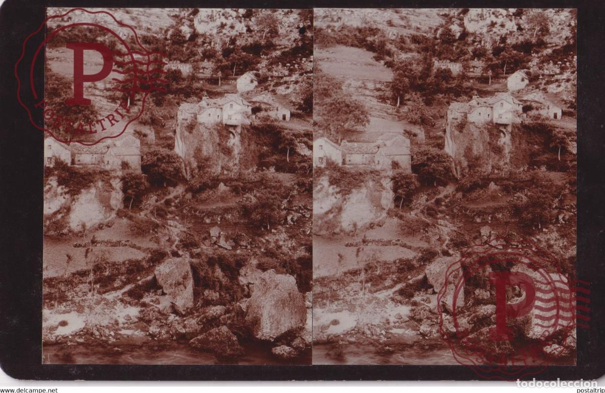 Alte Fotografie: Tarn VILLAGE 48 Loz&egrave;re FRANCE +-17*10CM ESTEREOSCOPICA STEREOSCOPIC francestereo