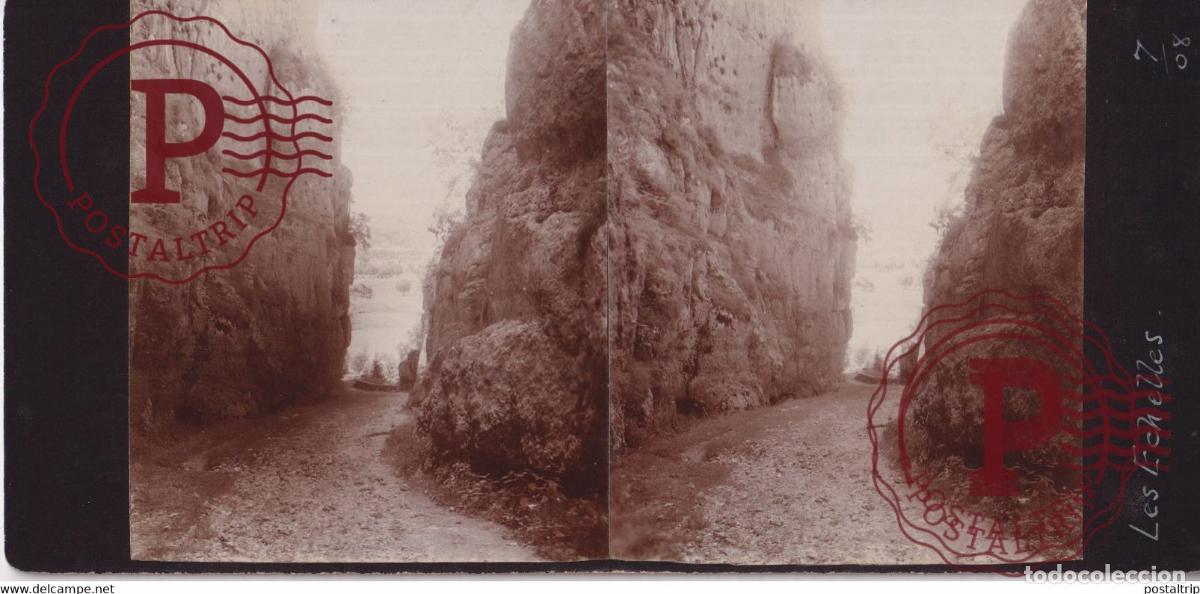 Fotograf&iacute;a antigua: Les Echelles 73 Savoie FRANCE +-17*9CM ESTEREOSCOPICA STEREOSCOPIC francestereo