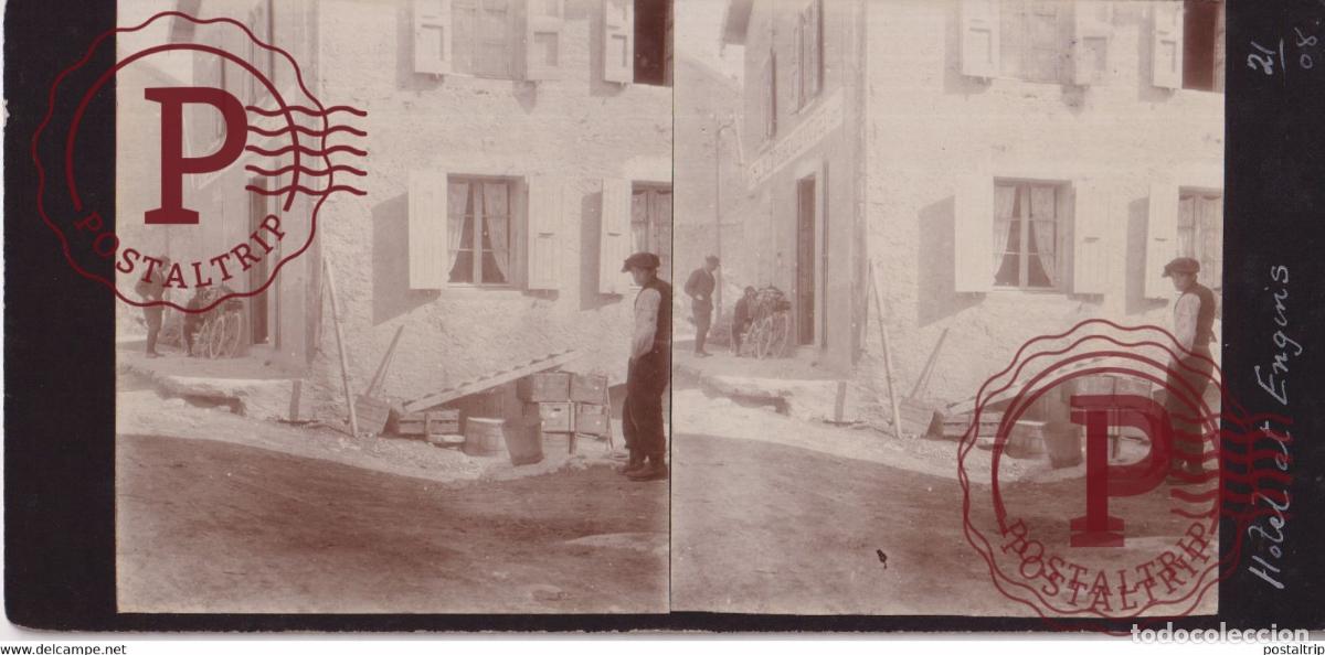 Fotograf&iacute;a antigua: 38 Is&egrave;re HOTEL A ENGINS FRANCE +-17*9CM ESTEREOSCOPICA STEREOSCOPIC francestereo