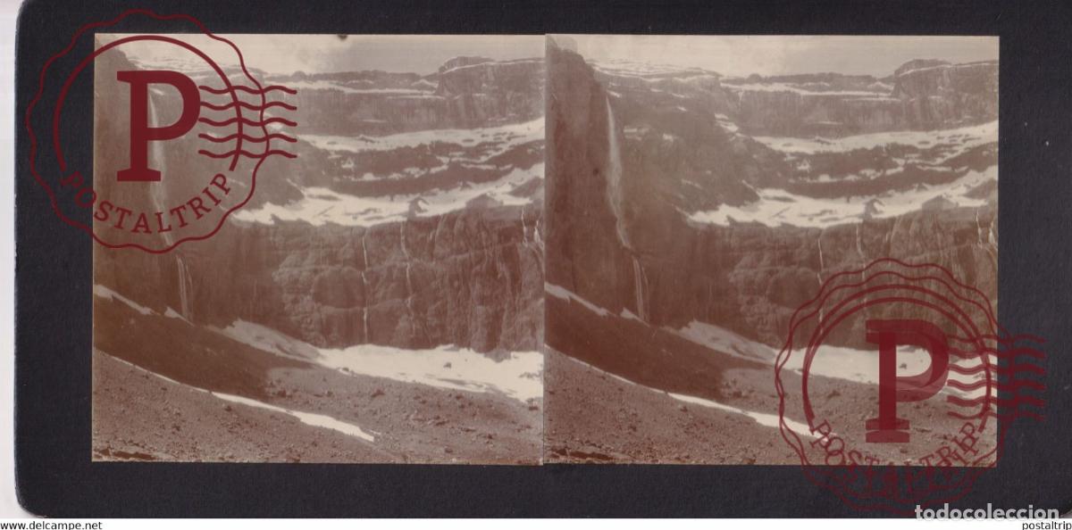 Fotograf&iacute;a antigua: GAVARNIE CIRQUE 65 Hautes Pyr&eacute;n&eacute;es +-17*9CM ESTEREOSCOPICA STEREOSCOPIC francestereo