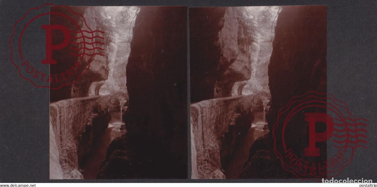 Fotograf&iacute;a antigua: 38] Is&egrave;re GRAND GOULETS +-17*9CM ESTEREOSCOPICA STEREOSCOPIC francestereo
