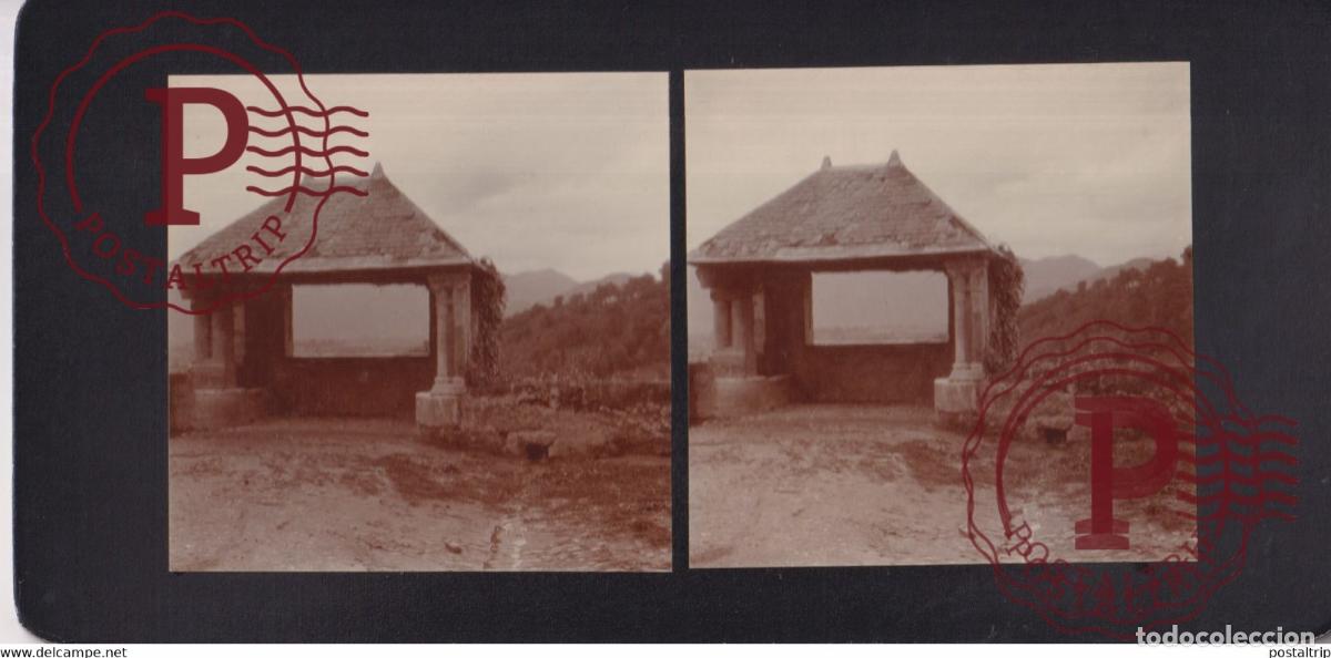 Fotograf&iacute;a antigua: Saint-Bertrand-de-Comminges 31] Haute Garonne BELVEDERE +-17*9CM ESTEREOSCOPICA STEREOSCOPIC fran